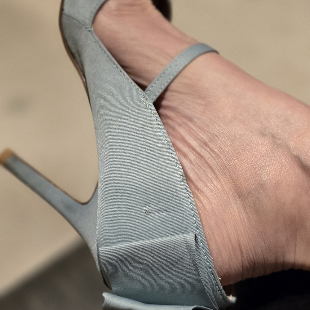 Madison Light Blue Strappy Heels